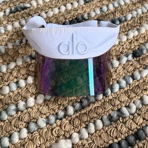 Alo White Visor with Adjustable Band